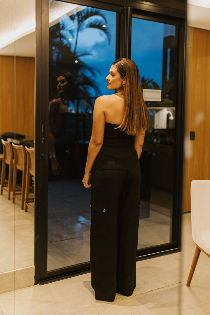 CALÇA ALFAIATARIA COM ELÁSTICO