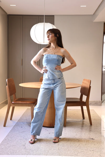 CORSELET JEANS CLARO