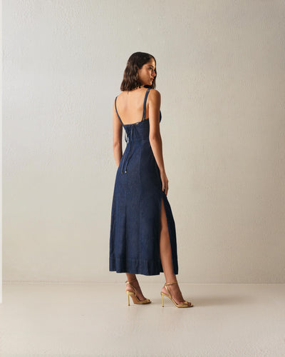 VESTIDO AZUL MARINHO