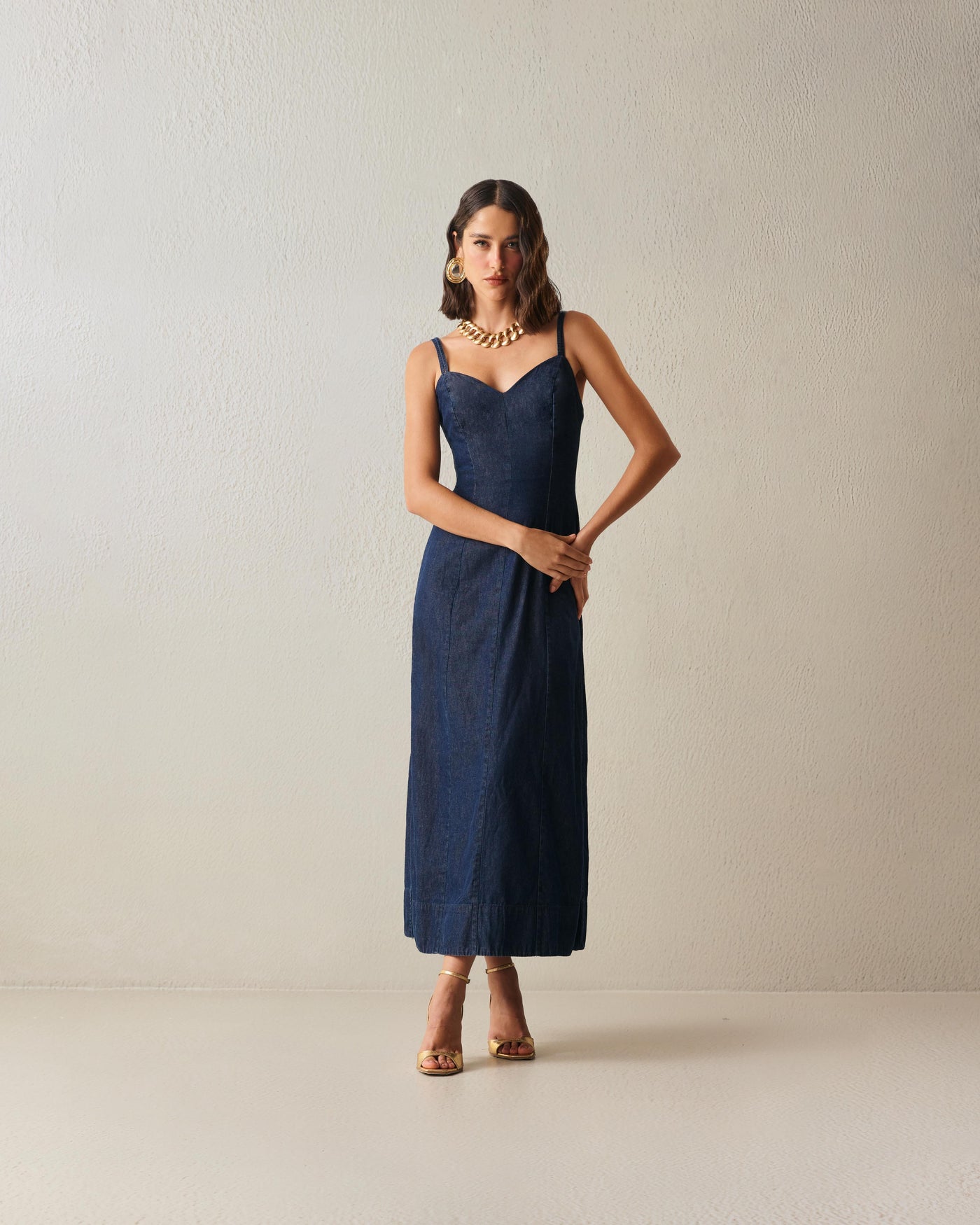 VESTIDO AZUL MARINHO