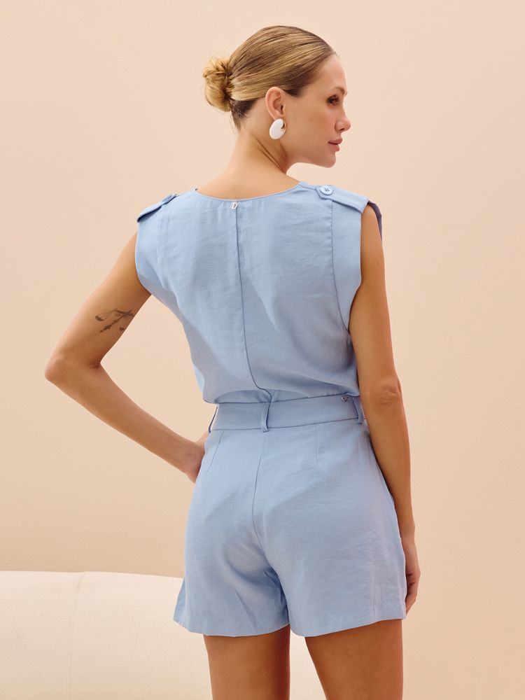 SHORT BOM BOLSOS AZUL CÉU