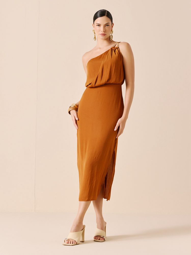 VESTIDO MIDI OMBRO SÓ