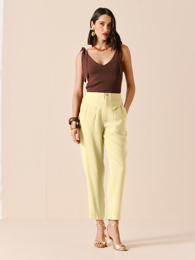 CONJUNTO COLETE ALFAIATARIA + CALÇA CENOURA