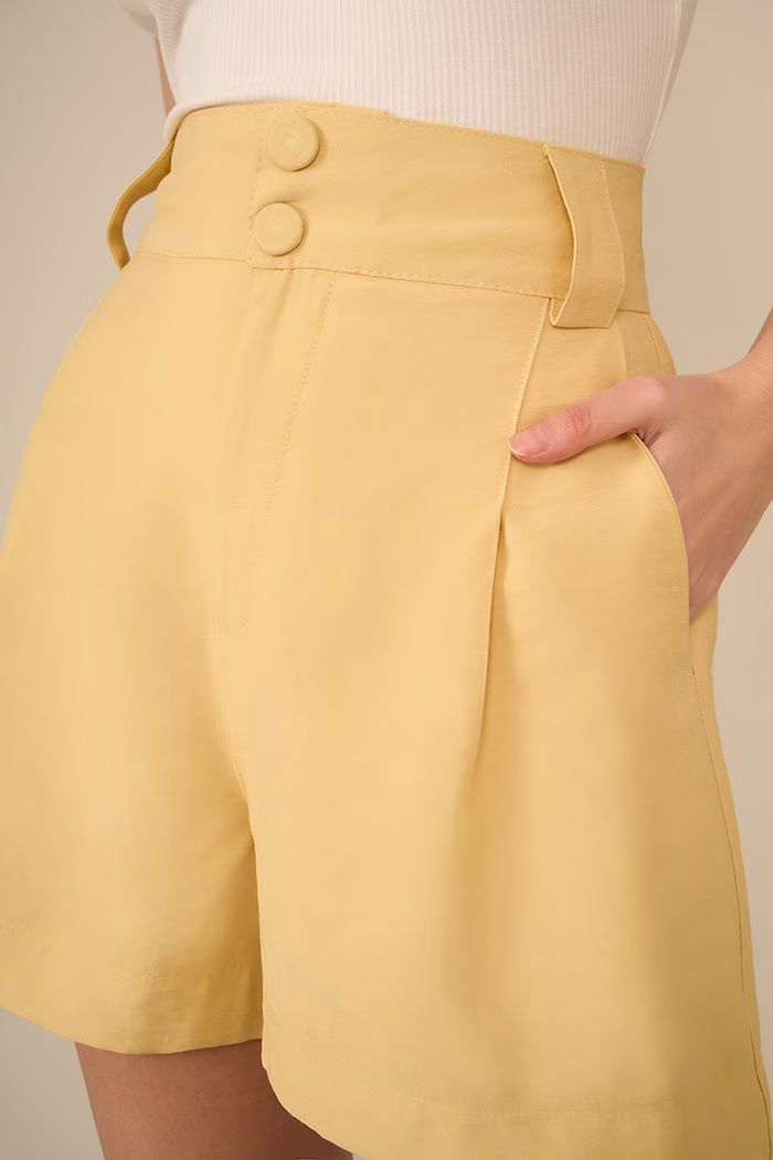 SHORT ALFAIATARIA MANTEIGA