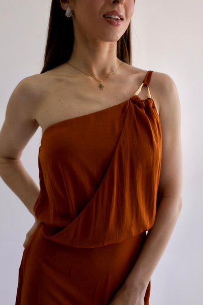 VESTIDO MIDI OMBRO SÓ