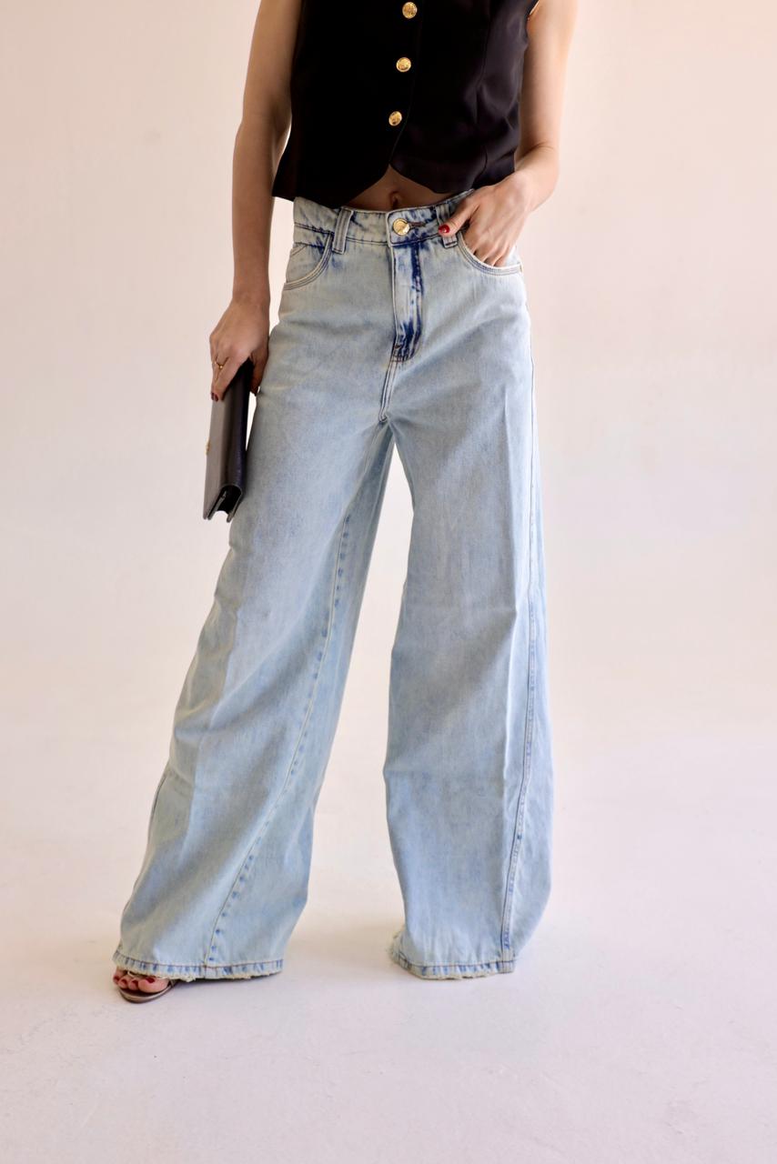 CALÇA JEANS WIDE LEG